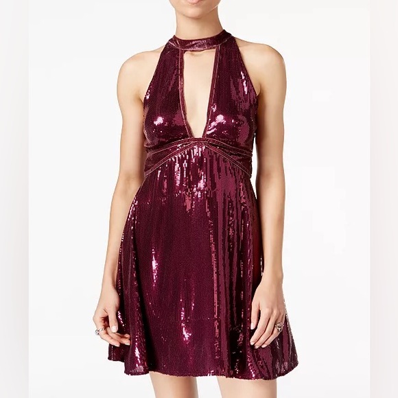 Free People Film Noir mini sequin dress - Picture 1 of 8